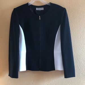TAHARI Black & White Blazer